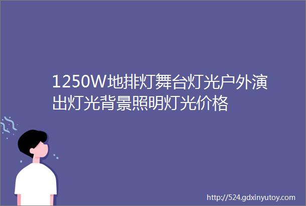 1250W地排灯舞台灯光户外演出灯光背景照明灯光价格